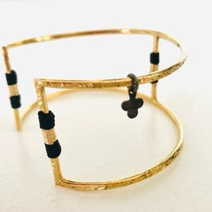 Gag & Lou Paris Gold Plated Thin Cuff Bracelet